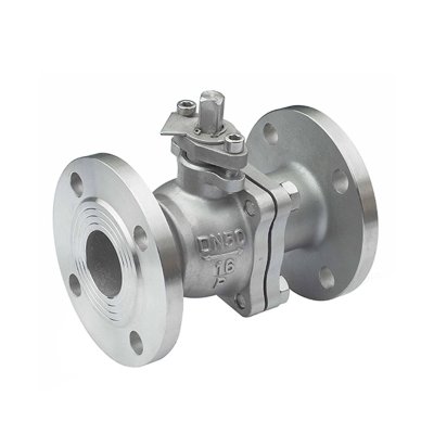 2PC Stainless Steel Flange Floating Ball Valve